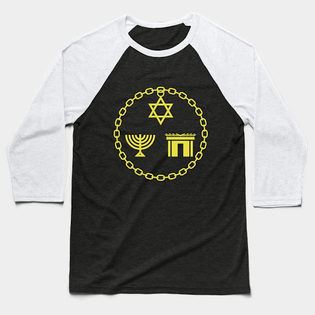 Riding with the Rabbi Trilogy Baseball T-Shirt by Riding with the Rabbi Trilogy